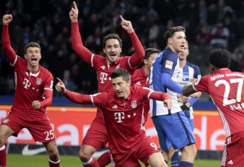 R. Lewandowskis išplėšė lygiąsias prieš "Hertha", BVB sutriuškino "Wolfsburg" (VIDEO)