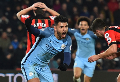 "Premier" lyga: "Man City" išvykoje privertė pasiduoti "Bournemouth"