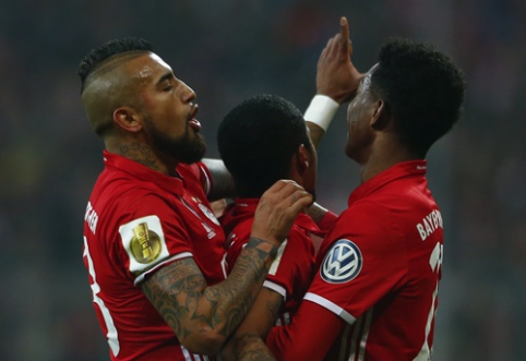 "Bayern" prasibrovė į Vokietijos taurės ketvirtfinalį (VIDEO)