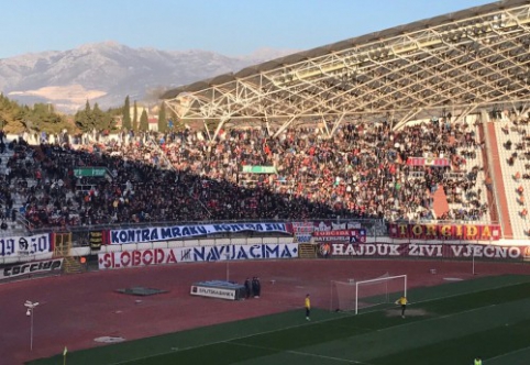 Principinėse Kroatijos čempionato rungtynėse - su metaline lazda aikštėje pasirodęs fanas (VIDEO)