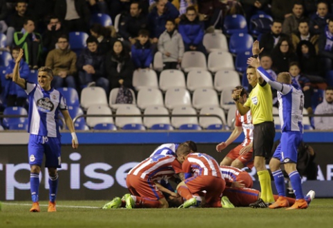 "Atletico" ir "Deportivo" lygiosios pažymėtos šiurpia F. Torreso trauma, "Sevilla" neatsilieka nuo lyderių (VIDEO)