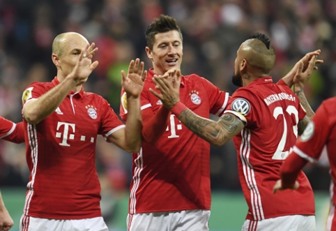 R. Lewandowskis nutiesė kelią "Bayern" į Vokietijos taurės pusfinalį