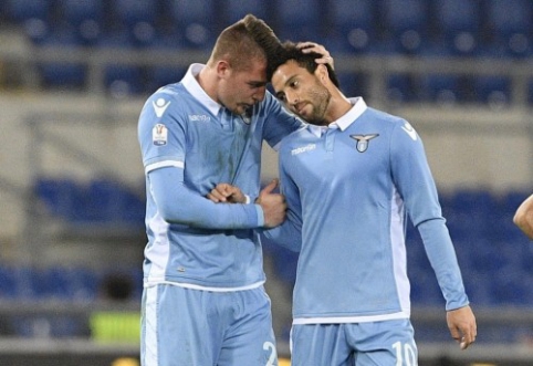 "Lazio" triumfavo Romos derbyje bei išsiveržė į priekį "Coppa Italia" pusfinalyje (VIDEO)