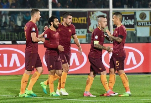 S. El Shaarawy ir M. Salah vedamas "Roma" klubas sutriuškino "Pescara" (VIDEO)