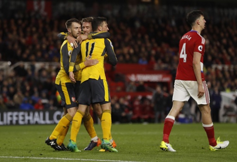 "Arsenal" po atkaklios kovos palaužė "Middlesbrough" (VIDEO)