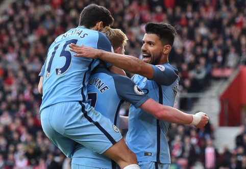 "Man City" antrajame kėlinyje sutriuškino "Southampton" (VIDEO)