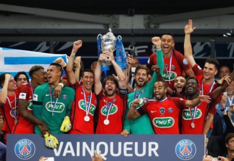 PSG paskutinėmis akimirkomis iškovojo rekordinę Prancūzijos taurę (VIDEO)