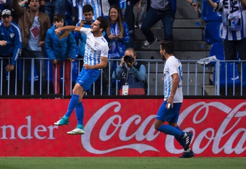 "Malaga" sutriuškino "Celta", "Valencia" - "Osasuna" futbolininkus (VIDEO)