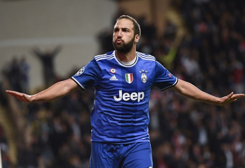 G. Higuaino dublis nulėmė "Juventus" pergalę Monake (FOTO, VIDEO)