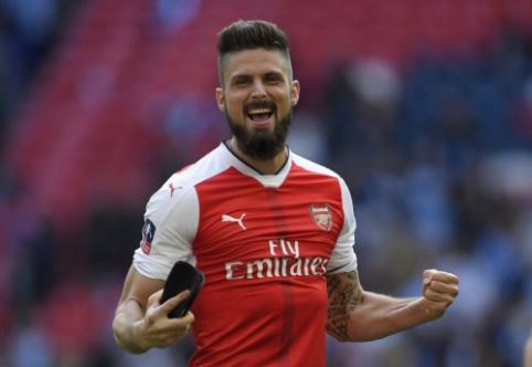 O. Giroud "Arsenal" ekipoje planuoja likti dar ilgai