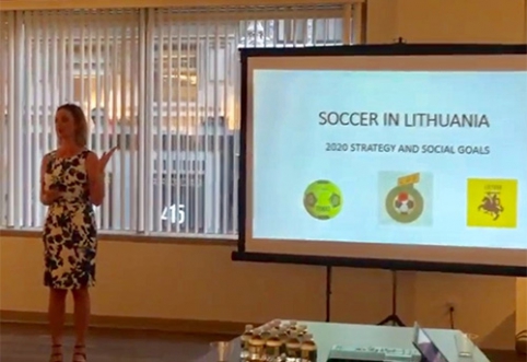 Lietuvišką futbolą pristatė Niujorke