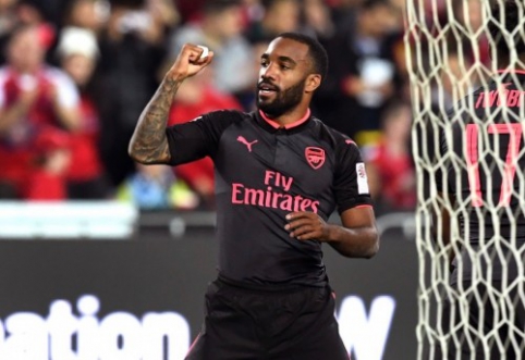 A. Lacazette'as įmušė įvartį jau pirmosiose rungtynėse su "Arsenal" marškinėliais (VIDEO)