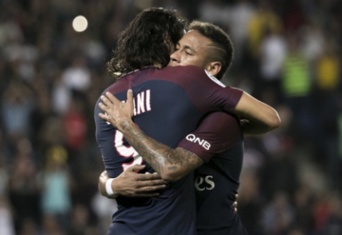 E. Cavani dublis atvedė PSG į pergalę rungtynėse prieš "Saint-Etienne" (VIDEO)