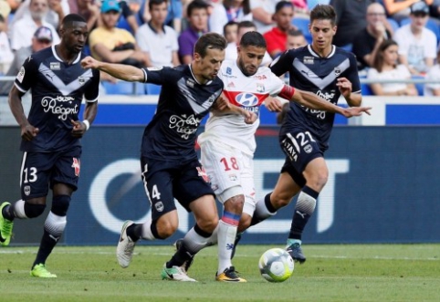 Prancūzijoje - įspūdingos "Lyon" ir "Bordeaux" lygiosios bei pirmoji "Nice" pergalė (VIDEO)