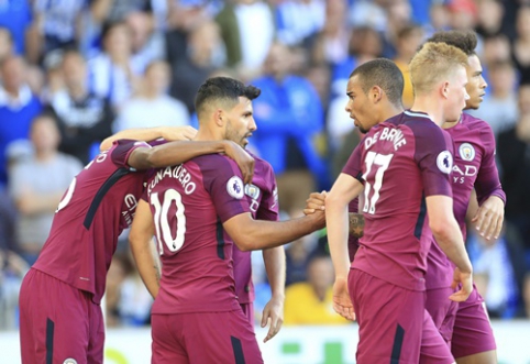 "Man City" sezoną Anglijoje pradėjo užtikrinta pergale prieš lygos naujokus (VIDEO)