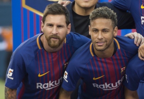 L. Messi atsisveikino su Neymaru