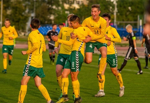 U-17 rinktinė nugalėjo Baltarusijos bendraamžius