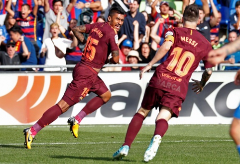 Paulinho įvartis rungtynių pabaigoje atnešė pergalę "Barcai" (VIDEO)