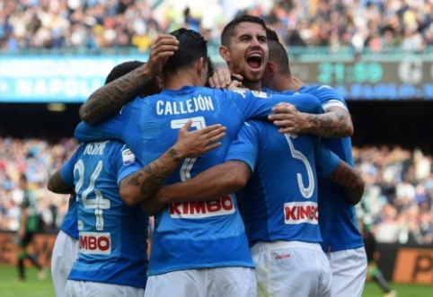 Italijoje laimėjo "Napoli" ir "Lazio", "Atalanta" patyrė nesėkmę (VIDEO)