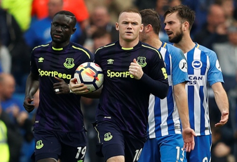 W. Rooney rungtynių pabaigoje išplėšė tašką "Everton" ekipai (VIDEO)