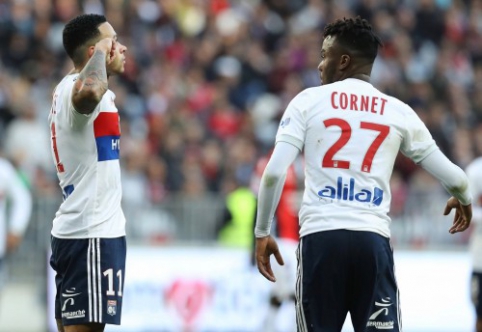 "Lyon" be gailesčio sudaužė "Nice", "Marseille" įveikė "Guingamp" (VIDEO)