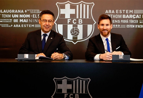 Oficialu: L.Messi pratęsė kontraktą su "Barcelona"