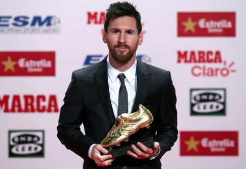 L. Messi Barselonoje atsiėmė "Auksinį batelį"