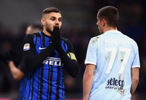 "Inter" ir "Lazio" akistata baigėsi lygiosiomis, "Juventus" į pergalę atvedė P. Dybala (VIDEO)