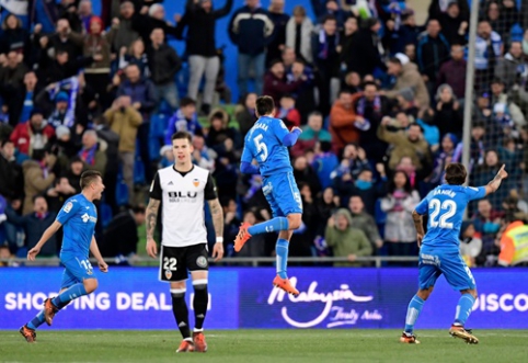 Dešimtyje žaidusi "Getafe" pirmą kartą šiame sezone nugalėjo "Valencia" (VIDEO)