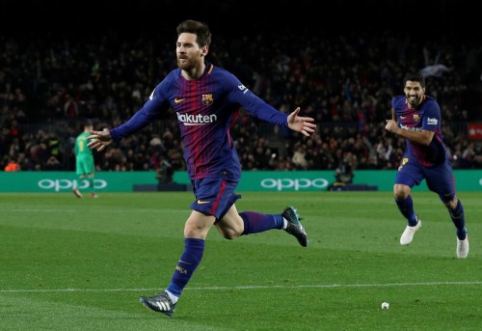 Pergalę "Barcai" išplėšęs L. Messi pralenkė C. Ronaldo