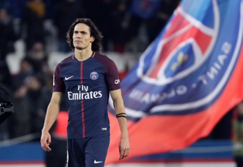 PSG pasiekė triuškinančią pergalę, o E. Cavani užfiksavo klubo rekordą (VIDEO)