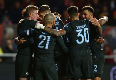 "Bristol" pademonstravo kovingumą, bet į taurės finalą žengė "Man City" (VIDEO)