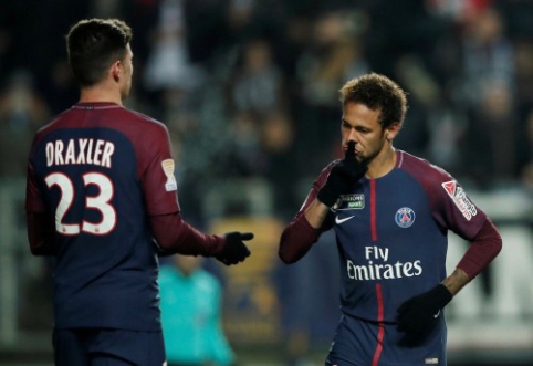 PSG vos palaužė "Amiens", į taurės pusfinalį taip pat pateko "Rennes" ir "Montpellier" (VIDEO)