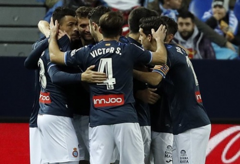 Vienintelis įvartis Malagoje nulėmė "Espanyol" pergalę (VIDEO)