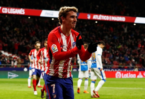 A. Griezmanno šou tęsiasi: prancūzo "pokeris" atvedė "Atletico" į dar vieną pergalę (VIDEO)