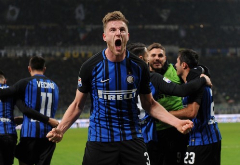 "Inter" atkaklioje kovoje prieš "Benevento" gelbėjo vidurio gynėjai (VIDEO)