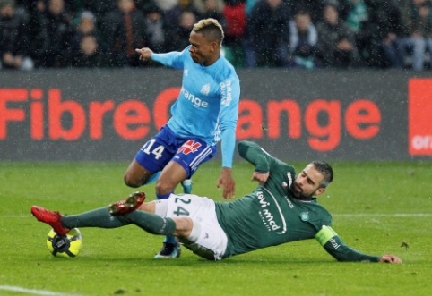 24-asis "Ligue 1" turas prasidėjo "Marseille" bei "Saint-Etienne" lygiosiomis (VIDEO)