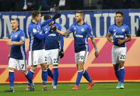 "Schalke" ir  "Eintracht" prasibrovė į Vokietijos taurės pusfinalį (VIDEO)