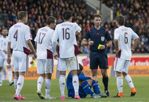 Kaimynų gėda: latviai pralaimėjo prieš paskutinę vietą FIFA reitinge užimančią rinktinę (VIDEO)