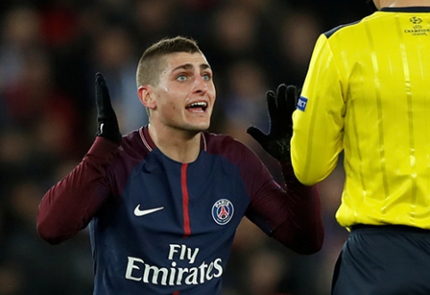 M.Verratti pasipiktino arbitrų nuolaidžiavimu L.Messi