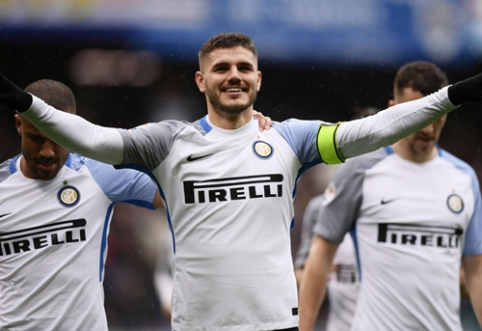 M. Icardi per 21 minutę įmušė pokerį, "AC Milan" ir "Roma" iškovojo pergales (VIDEO)