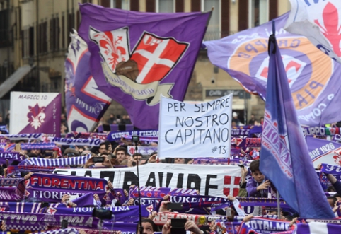 Į paskutinę kelionę D. Astori išlydėjo tūkstantinė sirgalių minia (VIDEO, FOTO)