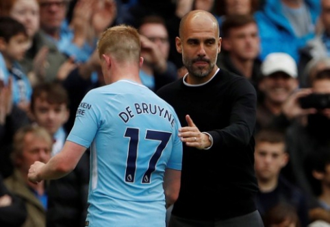 P. Guardiola mano, kad geriausiu "Premier" lygoje turėjo tapti K. De Bruyne