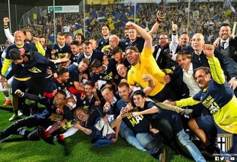 Finansinius sunkumus įveikusi "Parma" grįžta į "Serie A" pirmenybes