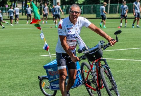 Lietuvoje - iš Portugalijos į Rusiją vardan kilnaus tikslo keliaujantis dviratininkas