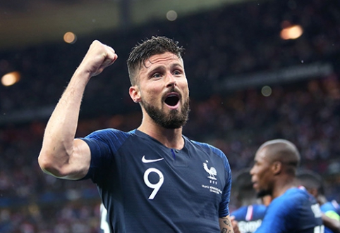 O.Giroud: susilyginau su Z.Zidane'u ir niekas to iš manęs neatims