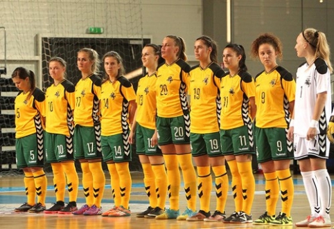 Moterų futsal rinktinė pelnė istorinį įvartį