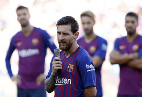 L. Messi: darysime viską, kas įmanoma, kad sugrąžintume Čempionų lygos taurę į "Camp Nou"