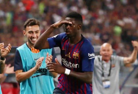 O. Dembele "bomba" atnešė "Barcelona" komandai Supertaurės trofėjų (VIDEO)