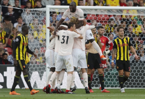 "Man Utd" nutraukė pergalingą "Watford" žygį, "Chelsea" ir "Man City" triuškino varžovus